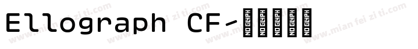 Ellograph CF字体转换